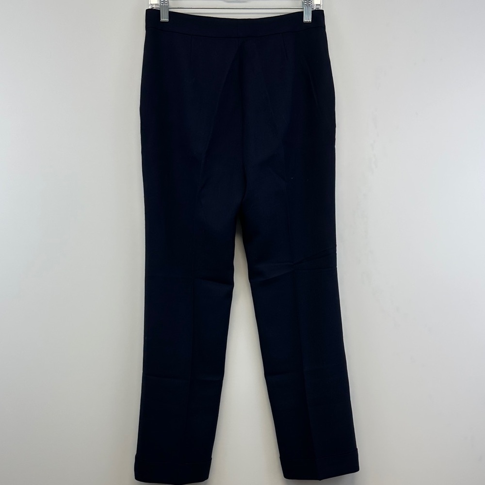 Lauren Ralph Lauren Navy Wool Tailored Dress Pants Petite 4P - Picture 5 of 6